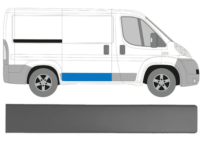 Sierlijst schuifdeur voor Citroen Jumper 2006-2018 / Rechts