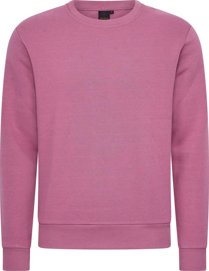 Mario Russo Sweater - Trui Heren - Sweater Heren - Oud Roze - 3XL