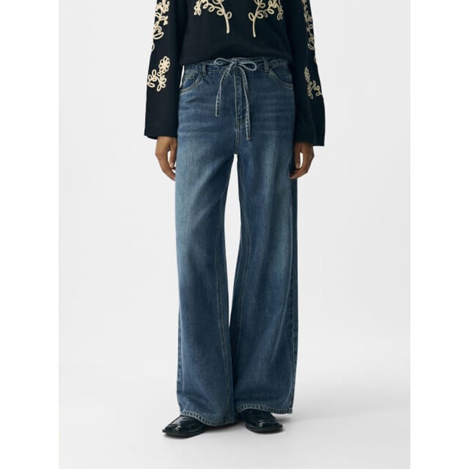Object Rosie mid waist wide leg jeans