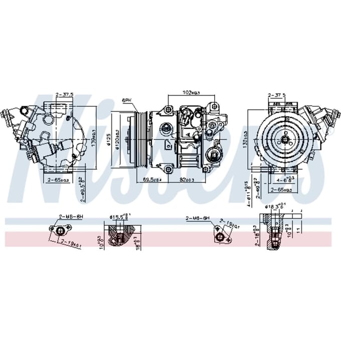 Compressor airconditioning NISSENS 890805
