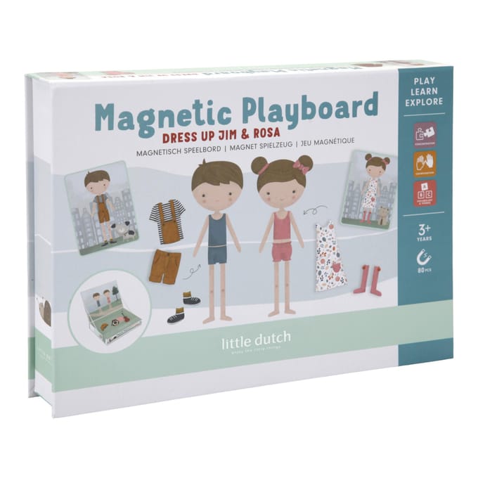Little Dutch Magnetisch speelbord Jim & Rosa FSC