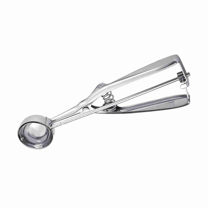 Roestvrijstalen IJsschep Koekjesschep IJsschep met Trigger(4 cm doorsnee) L gray