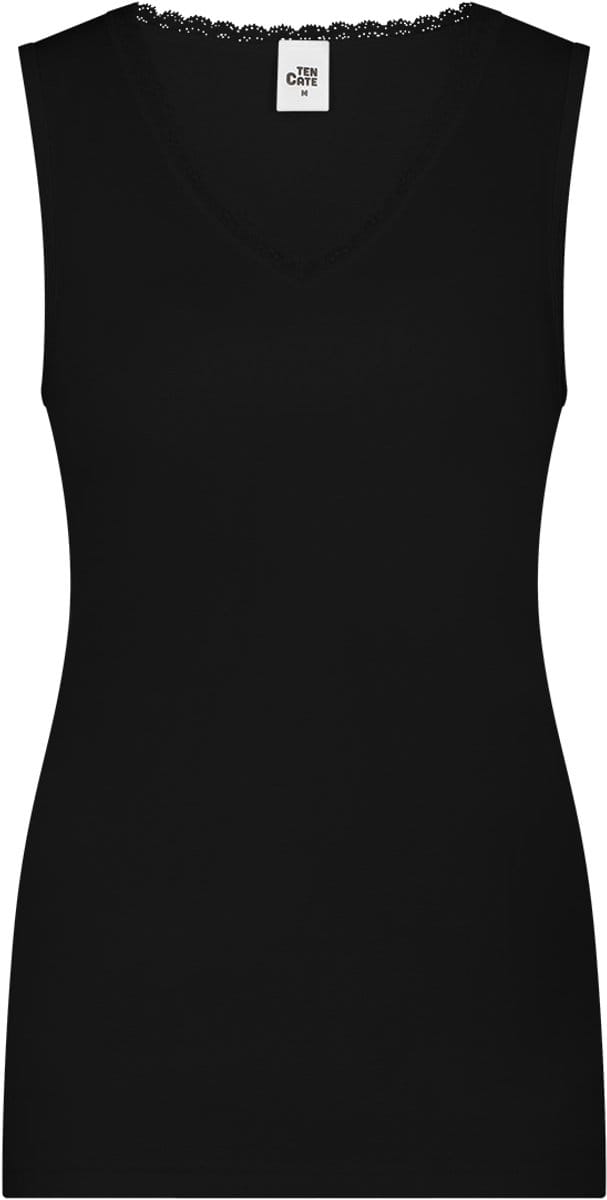 Ten Cate thermo singlet v-neck lace zwart voor Dames | Maat S
