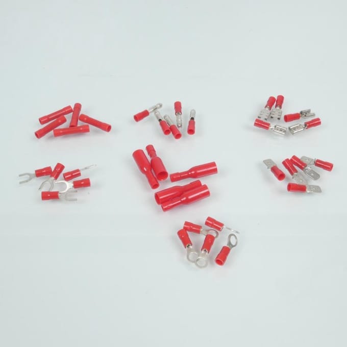 elektrisch onderdeel assortiment rood geïsoleerd rms terminal voor motor auto par 35 nieuw