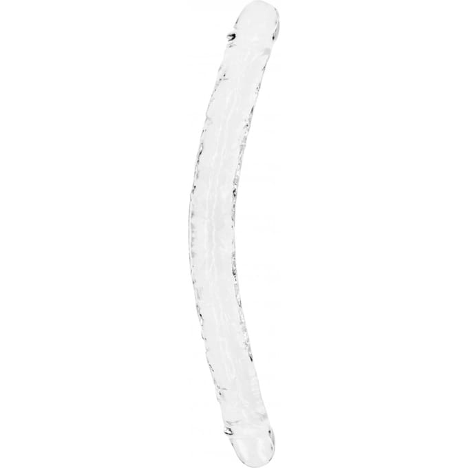 RealRock by Shots Realistische dubbel dildo's - 18'' / 45 cm - Transparant