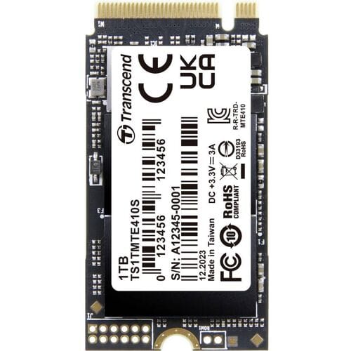 Transcend 1 TB M.2 SSD harde schijf PCIe NVMe 4.0 x4 Retail TS1TMTE410S