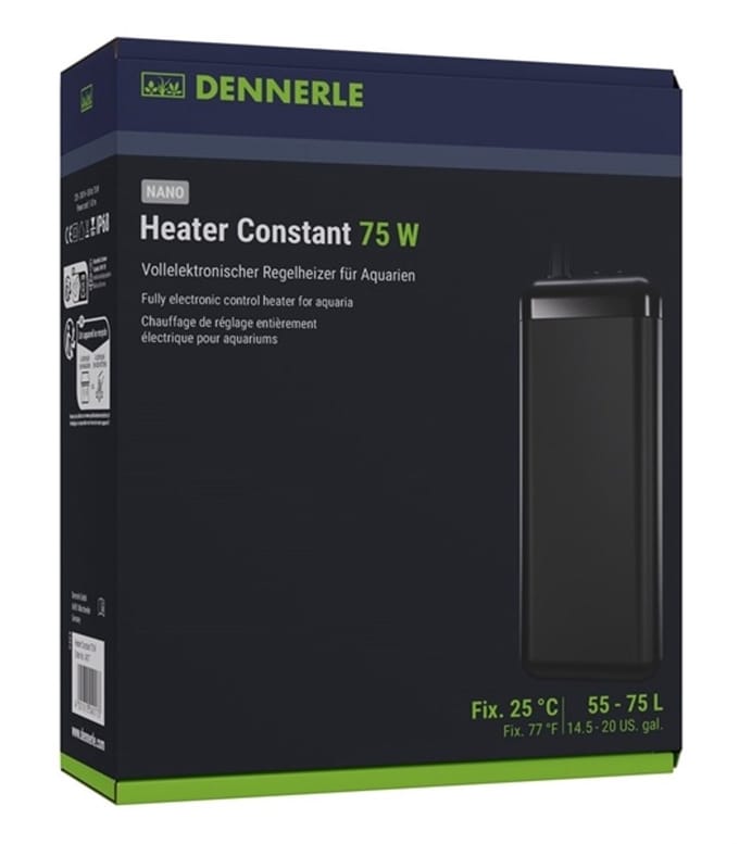 Dennerle Nano Heater Constant - Aquarium Verwarming 75W