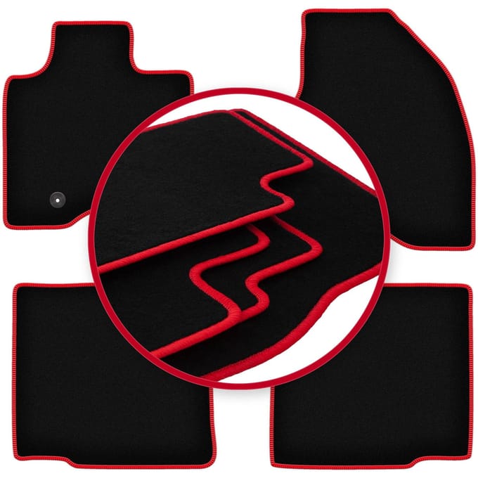 CARLUX-RED automatten voor: Ford Explorer MK5 SUV (2010-2019)