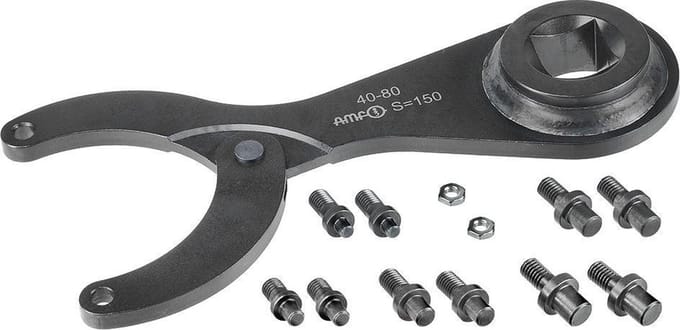 AMF Dopsleutel Set voor Borgmoeren 18-40mm
