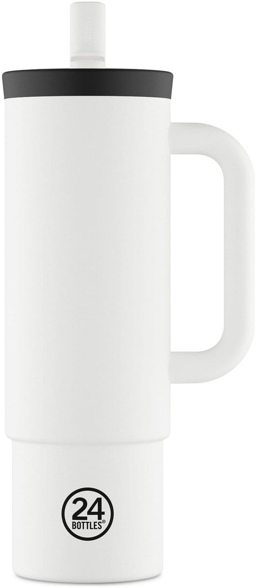 24Bottles Straw Drinkbeker 800 ml Capaciteit - white