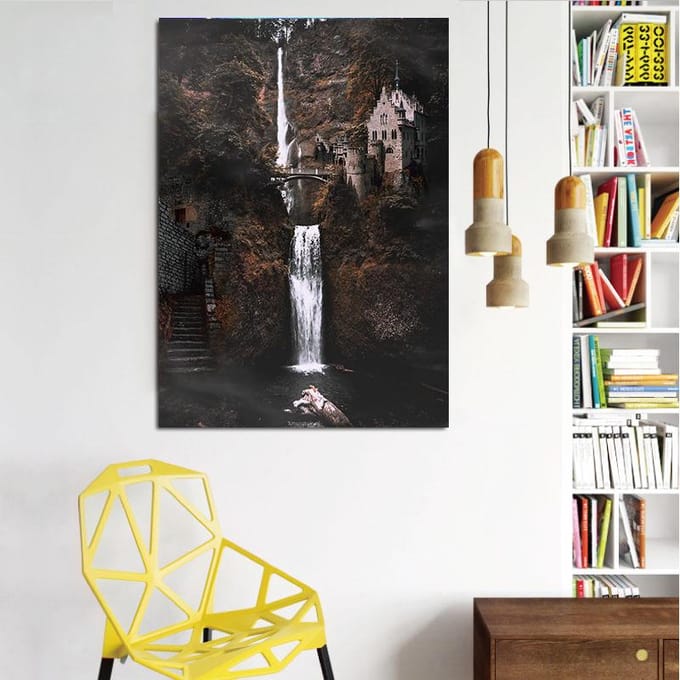 DINGPU volledige ronde boor 5D DIY diamant schilderij borduren kruissteek 5D Home Decor 20X30CM black