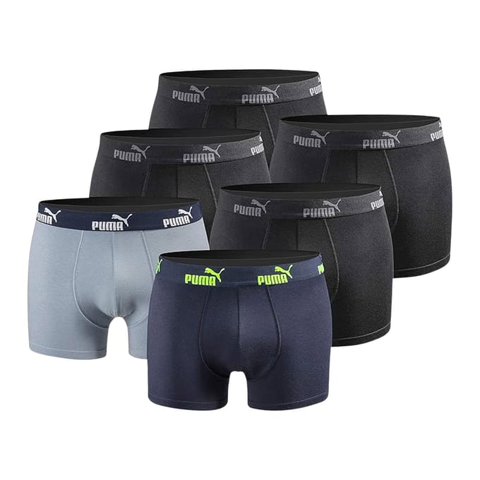 Puma Everyday Comfort Cotton Stretch Boxershorts Heren (6-pack) - Maat S