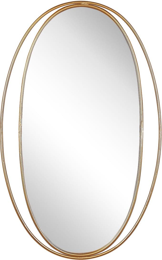 BESSON - Wandspiegel - Goud - Staal
