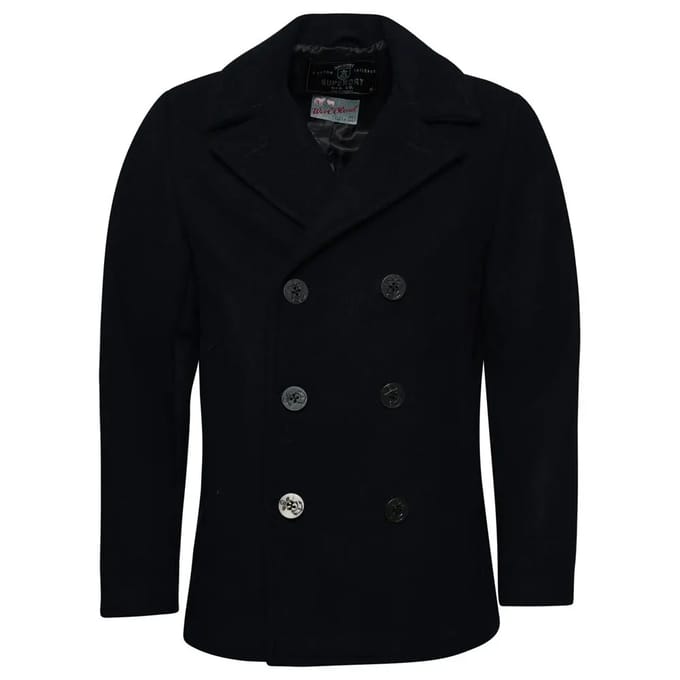 Superdry - The Merchant Store Wollen Pea Coat - Heren - Jassen