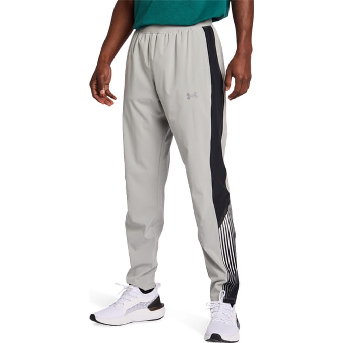 Under Armour Velocity Broeken Heren - Grijs - Maat S - Poly Woven