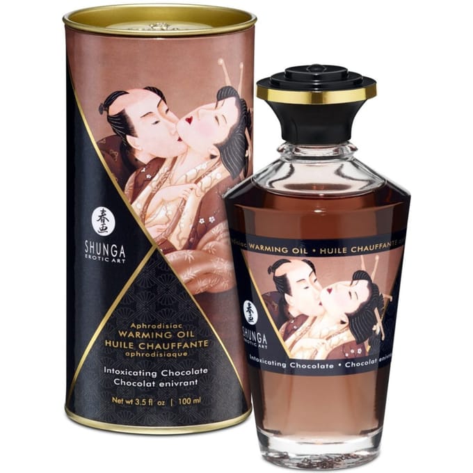 Shunga - Verwarmende Olie - Om Van Het Lichaam Te Likken - Intoxicating Chocolate