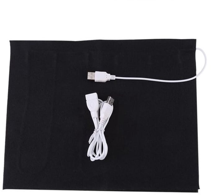 Allecto - USB-verwarmingspad - Elektrisch verwarmingskussen - Zwart