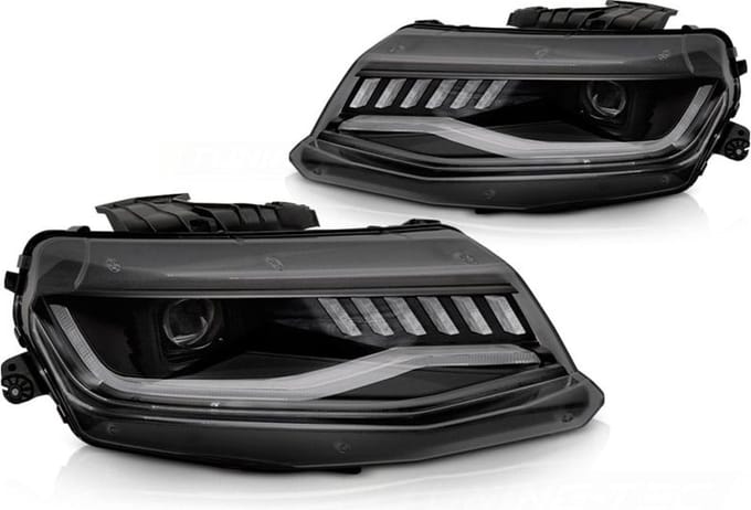 Camaro Koplampen Set 2016-2018 Zwart - Xenon LED Upgrade Package