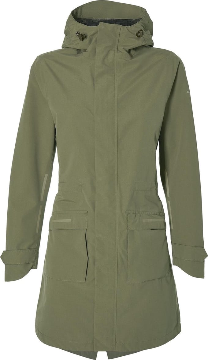 Basil Mosse Dames Parka - Olive Green - Maat S