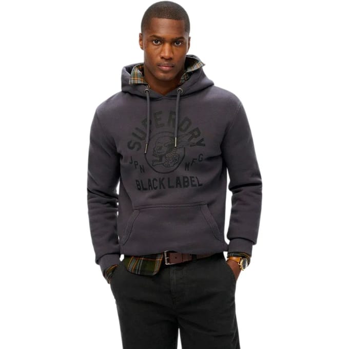 Superdry herensweatshirt uit de Black Label-collectie