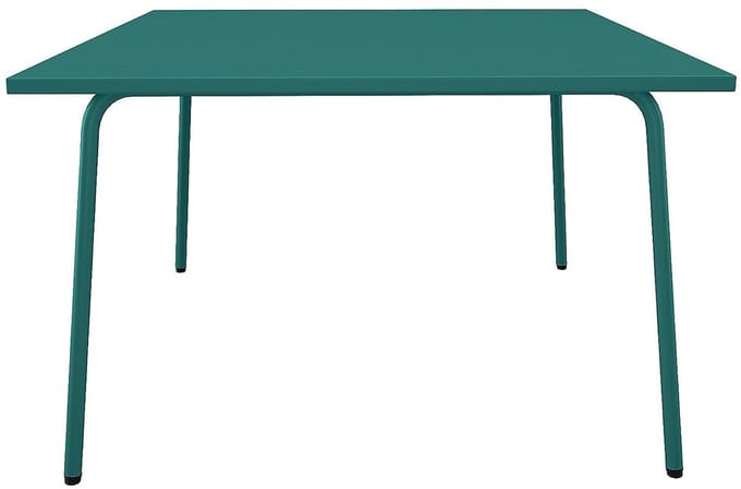 Vente-unique Vierkante tuintafel L120 cm van metaal - Blauwgroen - MIRMANDE van MYLIA