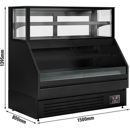 GGM Gastro Verkaufstheke - 1500mm - 251 Liter - mit 4 Ablageflächen
