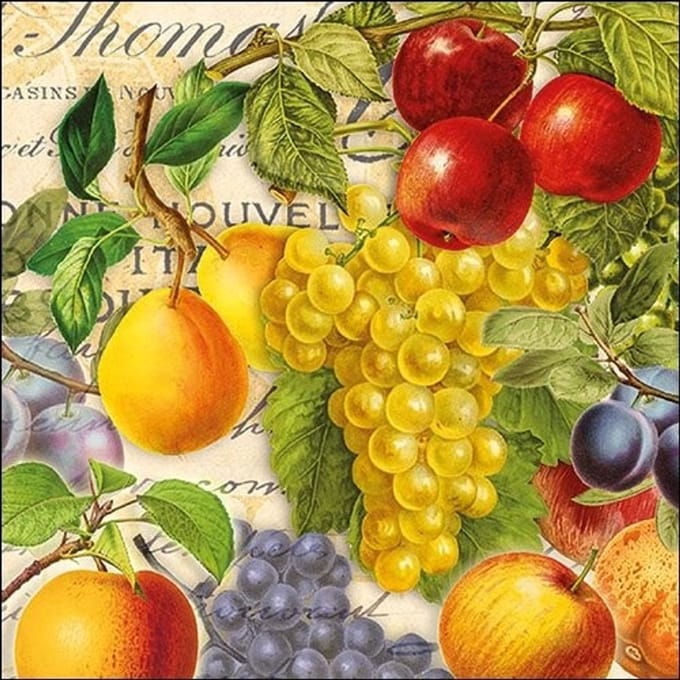 Ambiente servetten - 33x33cm - 20 stuks - Autumn fruit