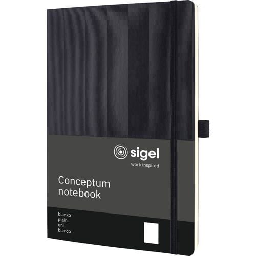 Sigel CO338 Notitieboek Conceptum Softcover DIN A4 Blanco Zwart 97 vellen