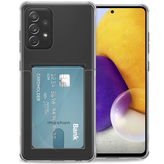 imoshion Softcase Backcover met pashouder voor de Samsung Galaxy A72 - Transparant
