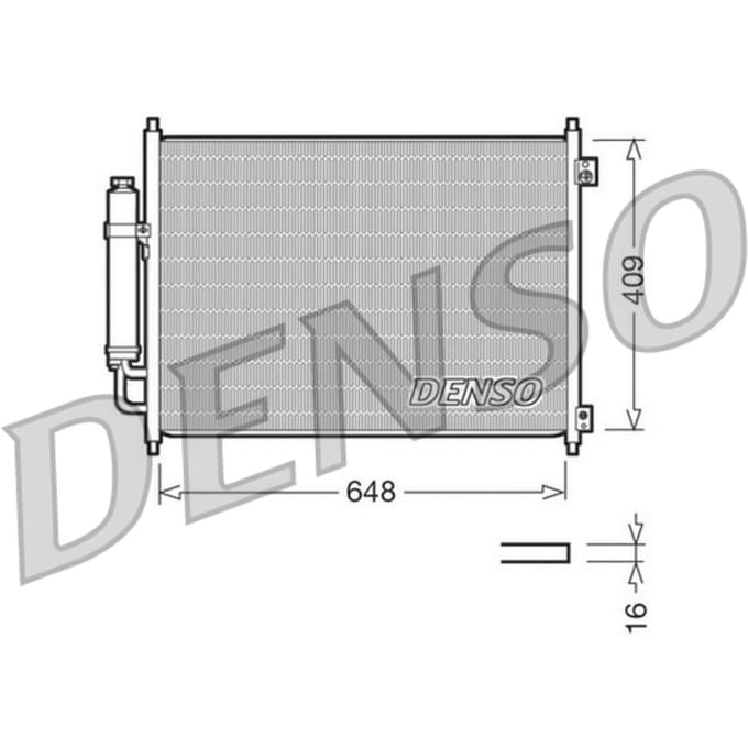 Condensator, airconditioning DENSO DCN46001