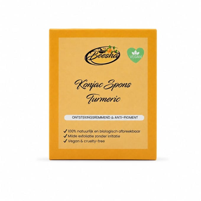 Beesha - Konjac spons Turmeric
