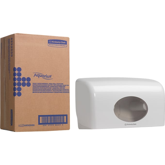 Toiletpapierdispenser Kimberly Clark Aquarius duo wit 6992