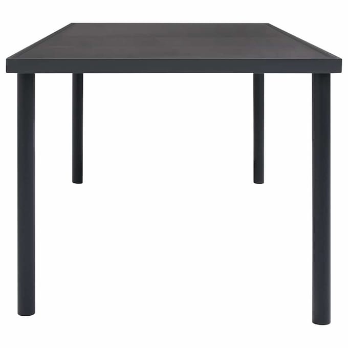 vidaXL - Tuintafel - 190x90x74 - cm - staal - antracietkleurig