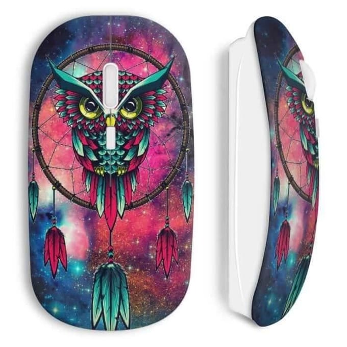 Souris sans Fil Hiboux catch dreamer graphic