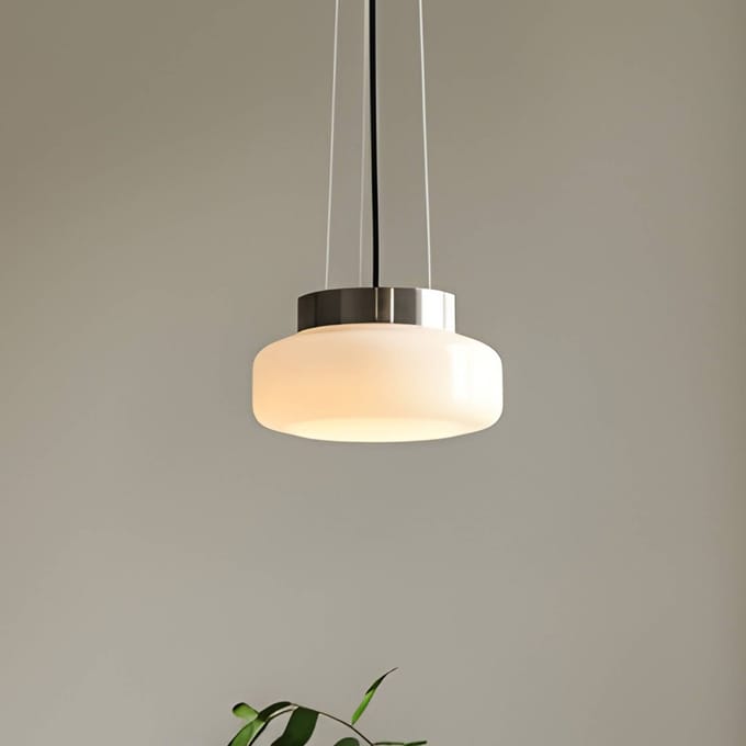 ALDEX Hanglamp BonBon, crème, Ø 16 cm, glas