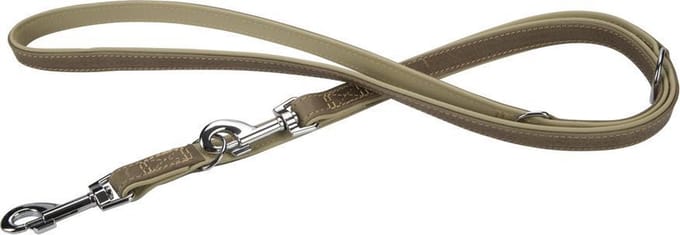 Beeztees leren dressuurlijn Comfort. Grijs. 200 cm x 22 mm.