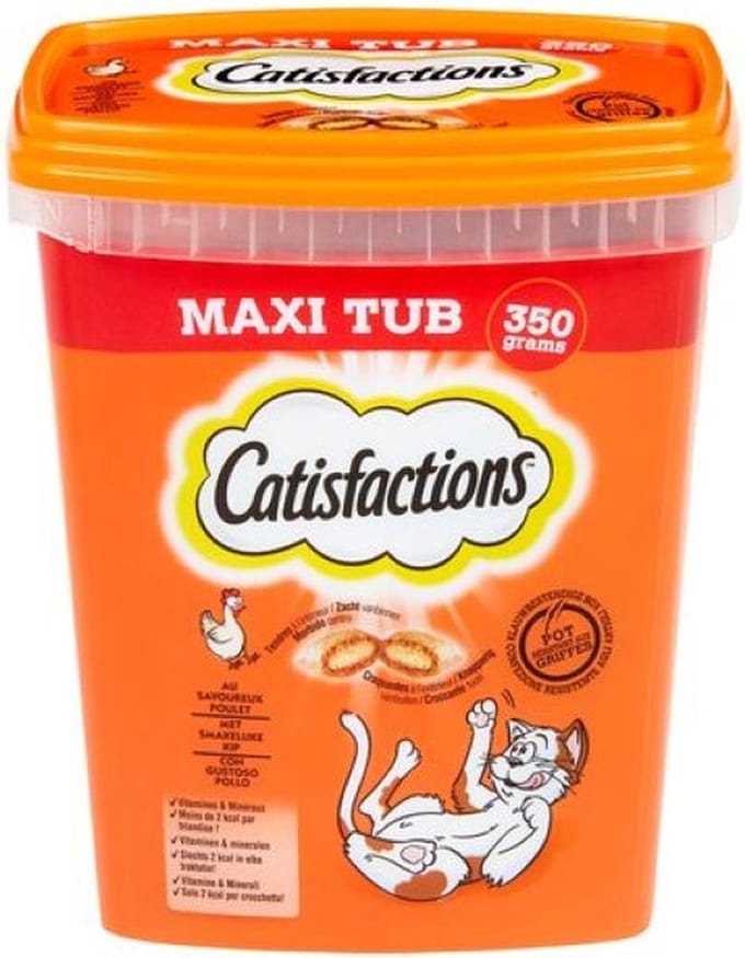 Catisfactions Snacks tube - Kattensnoepjes - Kip 350g