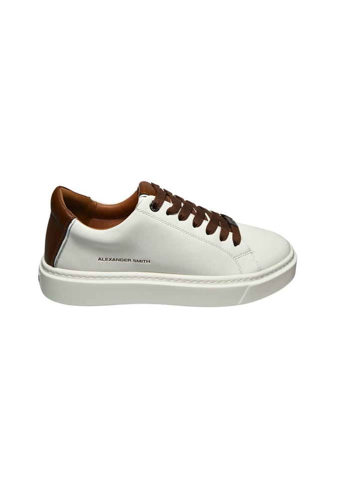 albbldm-9010-wdn Alexander Smith Wit leder voor heren