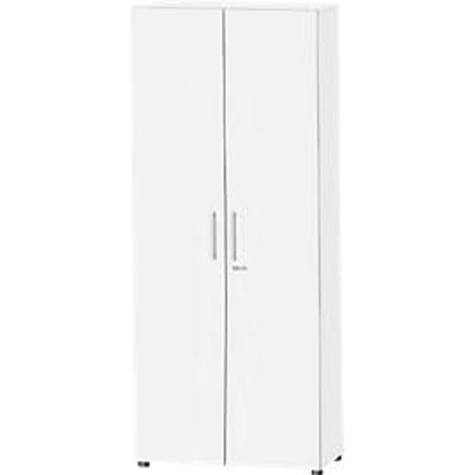 Schäfer Shop  Select Kast Start Off, 6 ordnerhoogten, afsluitbaar, B 800 x D 420 x H 2196 mm, hout, wit/wit