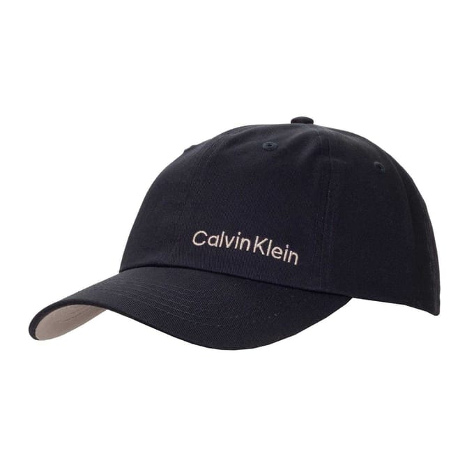 Casquette Dad de Golf pour Homme Calvin Klein avec Logo et Visière Courbée One Size naval