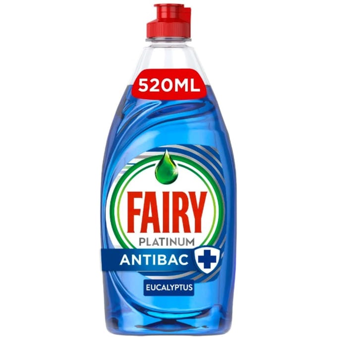 Fairy (Dreft) Platinum Antibacterial Washing Up Liquid Eucalyptus 520 ml