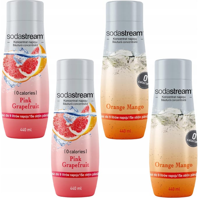 SodaStream Zestaw - Concentraten - Grapefruit - Orange-Mango