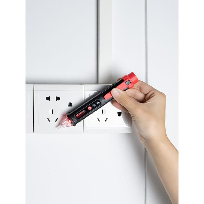 ANENG VC1010 contactloze AC-spanningstester met variabele gevoeligheid 12V-1000V dubbel bereik zwart