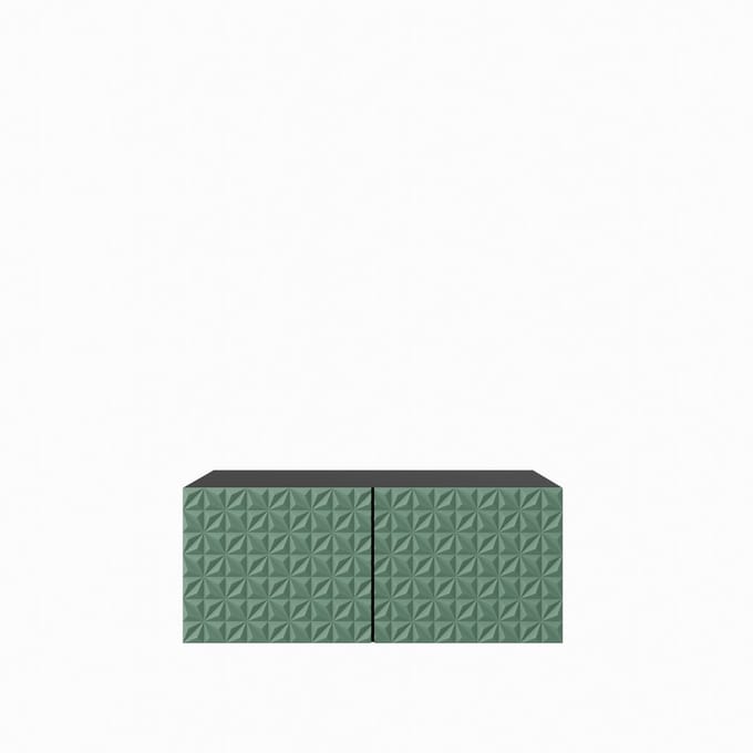 TV-kast Cali 1x100 cm (zwart + groen)