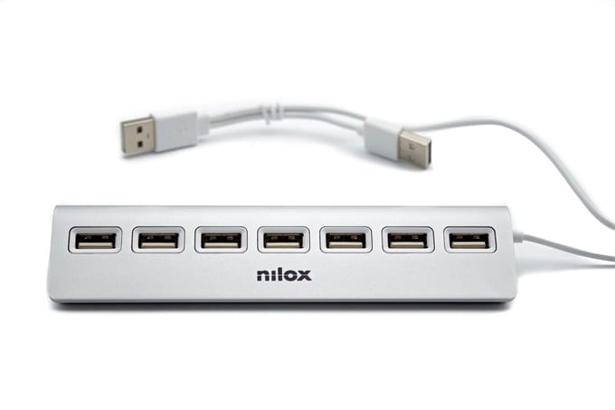 USB Hub Nilox NXHU7ALU2 Grey