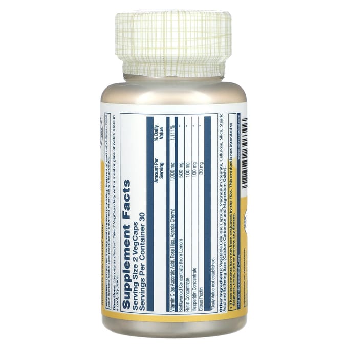 Super Bio Vitamine C, Langdurige Afgifte, 1.000 mg, 60 Vegetarische Capsules (500 mg per capsule)