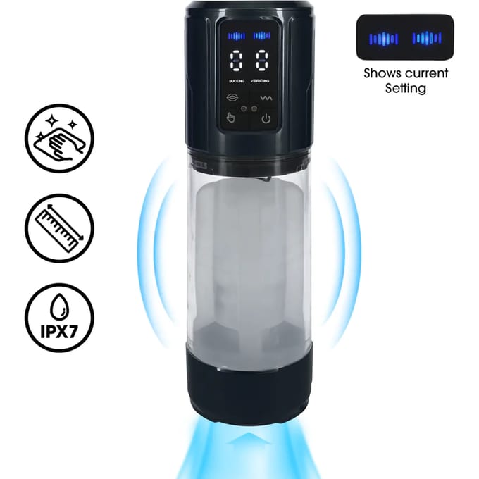 Pumped UltraLift - Automatische Waterproof Masturbator Pump - Gun Metal