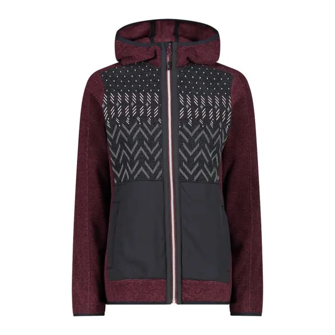 Dames fleece met capuchon CMP