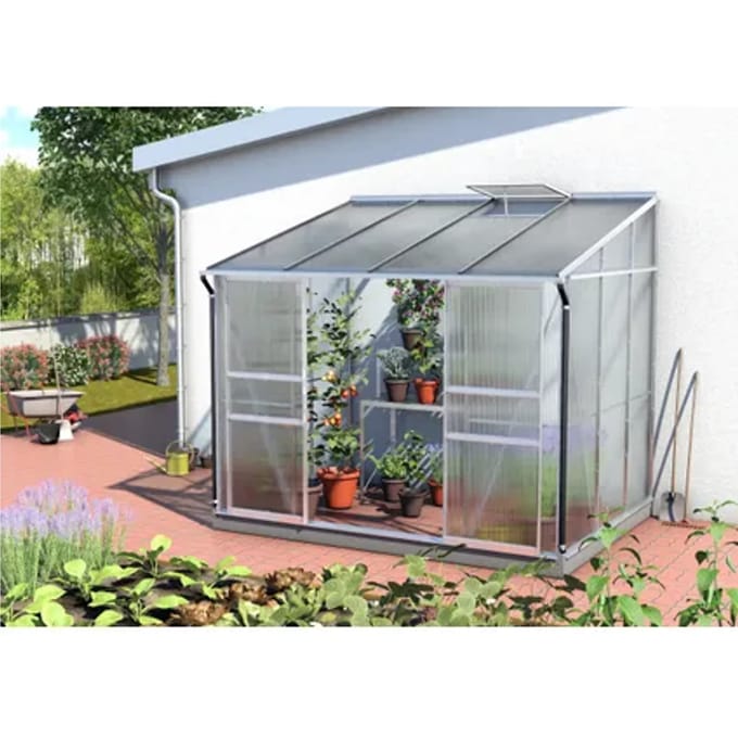 Vitavia Tuinkas Ida 5200 - Polycarbonaat 4mm - Aluminium - 262x201x221cm