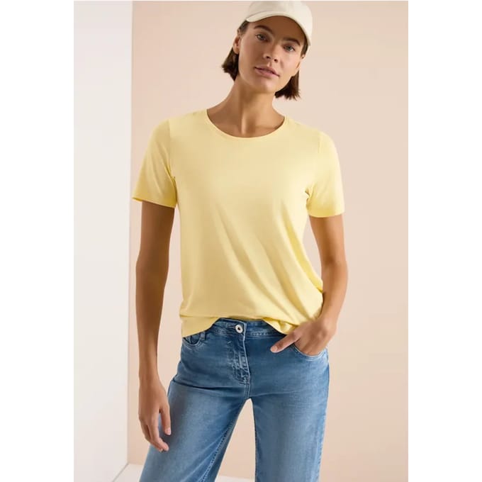 Basic Shirt met ronde hals